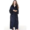 Männer039s Nachtwäsche Winter Männer mit Kapuze -Robe warm dickes lässiges Bademantel Kleid Koralle Fleece Nachtwäsche Liebhaber Kimono Homewear Oversize2980781