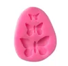 Butterfly Mold Silicone Baking Accessories 3D DIY Sugar Craft Chocolate Cutter Mould Fondant Cake Decorating Tool 3 Colors