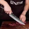 Couteaux XITUO couteau de Chef 110 pièces ensemble couteaux de cuisine Laser motif damas tranchant japonais Santoku couperet couteau utilitaire de tranchage