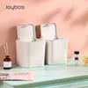 Joybos Desktop Trash Can för bil Bin Nordic Bedroom Liten Minimalistisk Kontorsavfall Hushållsbord JBS26 211222