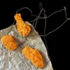 Divertente Hanmade Simulation Food Coscia di pollo fritto Ali di pollo Collana in resina Collana barbecue creativa per gioielli da donna G1206