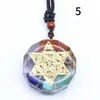 Collier pendentif orgonite sept chakras pierres naturelles cristal pierre précieuse gravier méditation 7 yoga chakra pendentif colliers bijoux de mode Will and Sandy