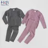 Bagirls Boys Boys костюм осенние детские девушки одежда комплекты одежды зима вязание пуловер свитер + брюки младенческие вязаные Tracksui 210611