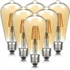 Lampor 10st / Lot ST64 4W 6W 8W Edison LED-filamentlampa lampa 220V E27 Vintage Antik Retro Ampoule Byt glödlampa