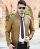 Men's Fur & Faux 2022 Autumn Winter Pu Jackets Coats Motorcycle Jacket Male Stand Collar Business Leather Clothing