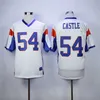 Chen37 Blue Mountain State Football Moive 54 Thad Castle Jersey 7 Alex Moran Men Breathable Embroidery And Sewing Team Color Blue White Top/High