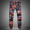 Moda Lato Wiosna Jesień Mężczyźni Floral Print Joggers Mężczyzna Casual Summer Spodnie Męskie Spodnie dresowe Pościel Spodnie Mężczyźni Spodnie 211013
