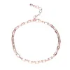 Link, Chain Minimalist Of Trend Women's Metal Flat Japanese Word Simple And Elegant Gold Bracelet