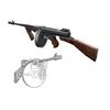 M1928 Toy Gun Model Papier Kaart 3D Handgemaakte Craft Building Sniper Rifle Set voor kinderen Cosplay Outdoor Games