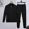 HNPQYX дизайнерские толстовки + брюки 2 части наборы мужские трексески черные сплошные цветные одежды костюмы толстовки высокое качество молнии Slim Fit Tracksuits