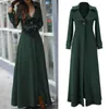 Dameswolmengsels Chamsgende Herfst Winter Damesjas Casual Slim Long Trench Vrouw Koreaanse Overjas Maxi Windbreaker Bovenkleding 1104