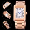 Men and women fashion casual 32mm automatic mechanical watch classic roman numeral clock stainless steel case strap three styles c241m