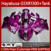 Hayabusa GSXR用OEMボディ+タンクGSXR 1300CC GSXR-1300 1300 CC 1996 2007 7479697 98 99 00 01 GSX R1300 02 03 04 05 06 05 06 05 06 05 06 07フェアリングキット光沢のあるローズ