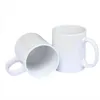 Sublimation Leerer Becher personalisierte Wärmeübertragung Keramik 11 oz DIY White Water Cup Party Geschenk Getränk Spot Großhandel