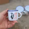 Vente en gros 6 PCS chinois rétro céramique haute porcelaine blanche nostalgique classique mini tasse T200506