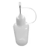 10PC 50ML Squeezable Liquid Dropper Filler Bottle Punta dell'ago con tappo