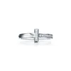 TIFF 100% argent 11T Type Couple zircon cubique Version étroite unisexe Simple Couple anneau marque de luxe bijoux Whole289C