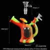 6.2 ''散布缶水管パイプ喫煙船首ダブリグシリコーンボウのゴム製バブラーフリー14mmボウル