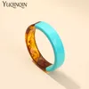 Vintage Resin Fashion Bracelets Bangles for Women Indian Jewellery Colors Acrylic Charms Bracelets with Designer Charms Female Q0719