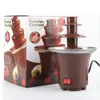 Ferramentas de pastelaria de cozimento diy 3 camadas fonte de chocolate fondue mini choco máquina cachoeira três camadas crianças casamento aniversário hea317l