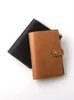 Notepads Luxury Genuine Leather A5 Notebook Diary Cowhide Mini A6 A7 Notepad Leaf Leaf Spiral Binder مع لوازم مكتب الخواتم المدرسية