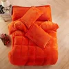 秋と冬の暖かいフランネルの寝具セットフリースの布団カバーフィットシートベッド布キングクイーンツインサイズC0223
