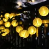 Vattentät 10/20 / 30pc Lantern Ball Solar String Light Globe Balls Christmas Party Fairy Strängar Ljus Utomhus Uteplats Garden Garland