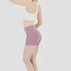 Hög midje fitness träning sexig shorts kvinnor nakedfeel squat bevis yoga som kör gym kompression övning