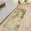 Kudde / dekorativ kudde Ocean Wave Kök Mat Golv Matta Anti-Slip Backing All-Weather Entrance Doormat Soft Anti-Fatigue Rug Mats