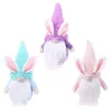 UPS SHIP Easter Bunny Gnome Handmade party favor Swedish Tomte Rabbit Plush Toys Doll Ornaments Holiday Home Party Decoration Easter Gift