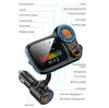 T831 new wireless Bluetooth FM transmitter hands-free car kit RGB color screen MP3 player QC3.0+2.4A high current output fast charge T10