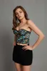 Fashion Women Sexy Camo PU leather Bralet Women's Bustier Bra Club Party Cropped Top Regatas Femininas 210527