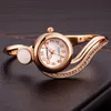 Damenuhr, Quarzuhr, 19 mm, wasserdicht, modisch, moderne Armbanduhr, Geschenke für Frau, Farbe 4