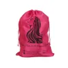 28X40 cm marchio personalizzato estensione dei capelli umani vergini parrucca sacchetto di imballaggio in raso, donne premium fasci di capelli sacchetto di imballaggio di seta 210724