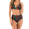 Woman Two Piece Swimsuit Bikini Paisley Print Separates High Waisted Ladies Beachwear Swimwear S -XXXL