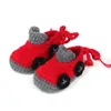 Tissé à la main enfants laine premiers marcheurs couleur unie confortable nouveau-né bébé chaussure manuel produits tricotés Prewalker 4 8nw B3