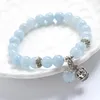 Fili di perline Versatile braccialetto di cristallo Opal Eye Anello singolo Stringa a mano Catena di gioielli di moda da donna per amici e amanti Kent22