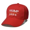 Cappello Trump 2024 Berretto da baseball con protezione solare in cotone Trump con fibbie regolabili Lettere ricamate USA per esterni