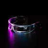 Lunettes de soleil de luxe Deingers Femme Mode Neuf LED lumineux Technologie colorée Lunettes Lunettes de soleil Sci-fi Christmas Party Bar Pull Jouets Jouets Sun Lunettes N