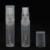 Hot Selling 100pcslot 2ml Small Plastic Perfume Spray Empty Bottles Cosmetic Containers Mini Spray Bottle With T200819