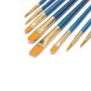 Olie Paintbrush Set Ronde Platte puntige Tip Nylon Haarkunstenaar Acryl Verf Borstels voor Acrylicolie Aquarel RRA10415