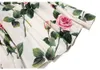 Tingfly Designer Rose Flower Floral Slå ner krage -knappen Up Bluses Elegant Women Office Work Blus Blusa Femme Shirts Plus 210308