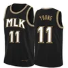 2021 Trae 11 Young Jersey De'andre 12 Hunter Retro Mesh Spud 4 قمصان كرة السلة Webb إصدار المدينة