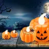 24 Pack Orange Halloween тыквенные свечи, мерцающие светодиодные чайные светильники крытый открытый дом вечеринка de jllixq