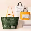 Shopping Bags Bag Folding For Lady Fashion Large Capacity Waterproof Environmental Protection Grocery Tote Pouch Supermarket 220301