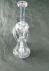 Roxo CFL Recycler Vidro de Cachimilha Dab Dab Tubulação de fumo, 14mm Joint Factory Outlet Bem-vindo ao pedir