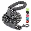 Dog Collars leashes yfashion strong leash climbing rope反射糸のデザインナイトセーフペットチェーンパッド付きハンドル2468