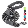 犬の襟のリーシュYfashion strong leash climbing Rope Reflective Thread Design Night Safe Pet Chain Padded Handle296b