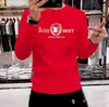 Men's Hoodies & Sweatshirts Europe station men's round neck sweater laser hot diamond tide brand long sleeve T-shirt 2021 new style inner comfortable top