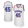 Nikivip Kansas Jayhawks College #12 Chris Teahan #21 Clay Young #45 Cole Aldrich Basketball Jerseys Mens costume